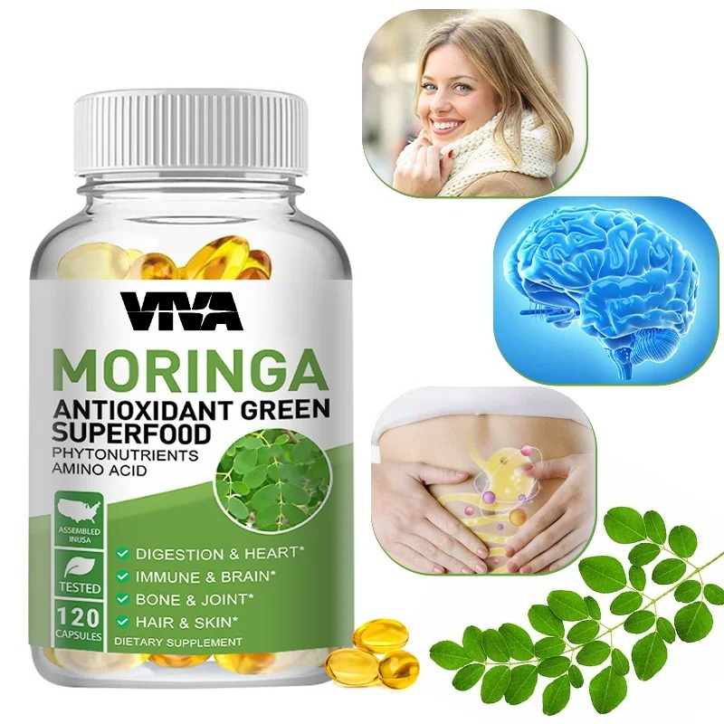 Moringa Leaf Powder - Moringa 1000 mg capsules, een antioxidant
