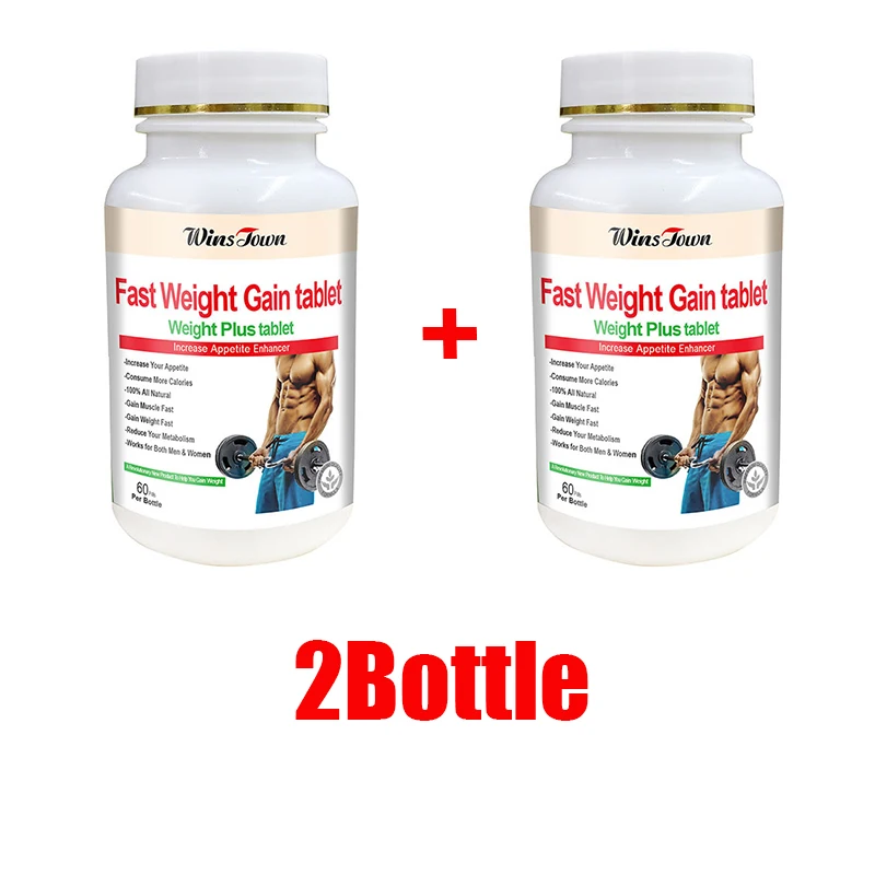 Herbal Weight Gain - 2-flessen tablet met snelle gewichtsversterking Snelle