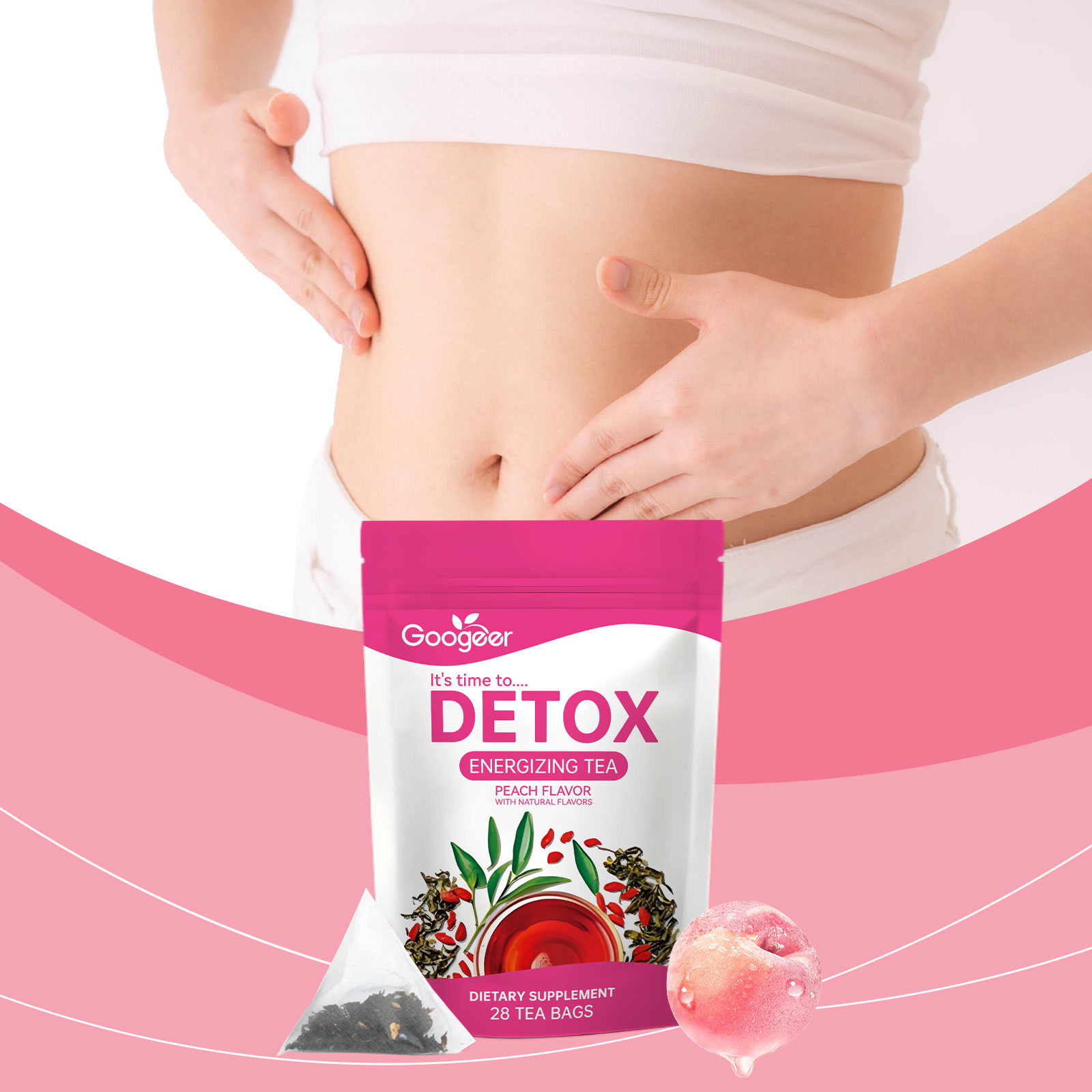 Herbal Weight Gain - Googeer 28pcs Kruiden Detox Thee Buik