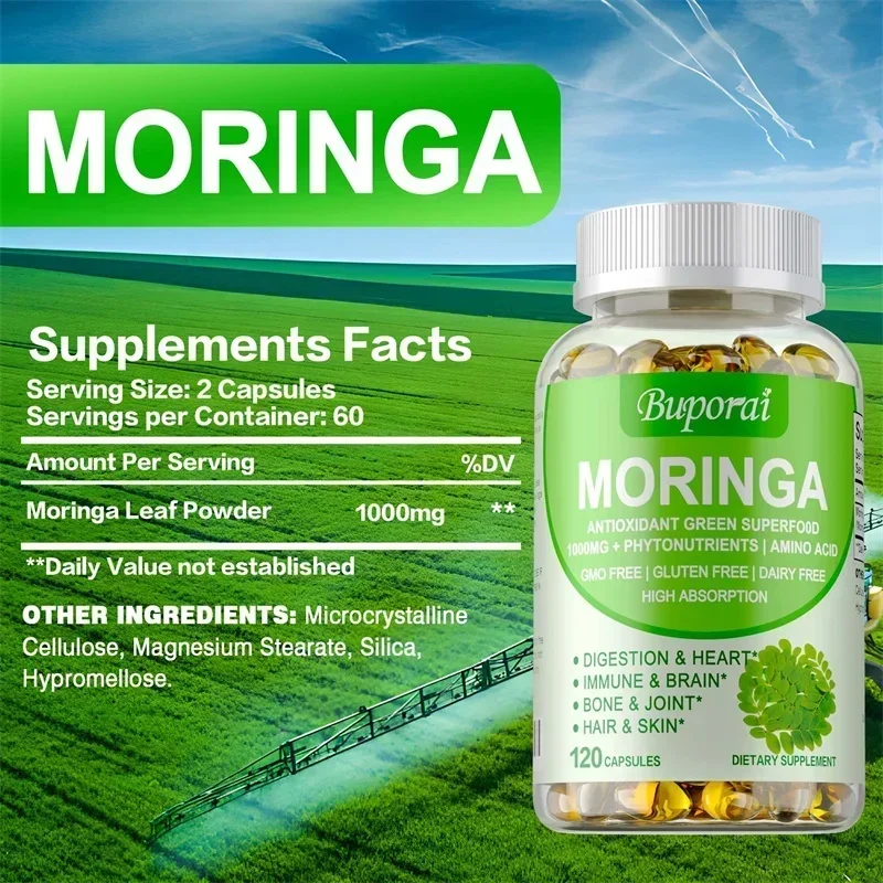 Moringa-capsules - verhoogt he - Moringa Leaf Powder recensie en prijs