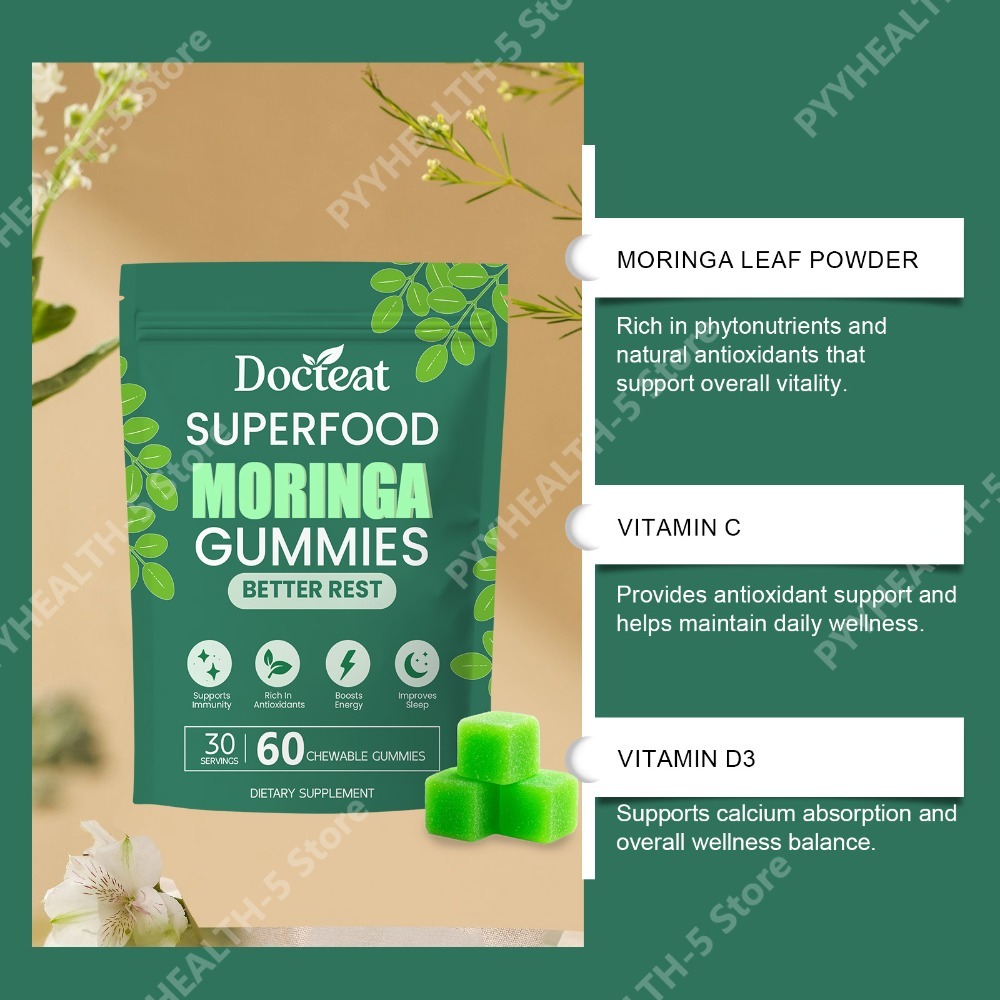 Docteat Moringa Gummies met B1 - Moringa Leaf Powder recensie en prijs