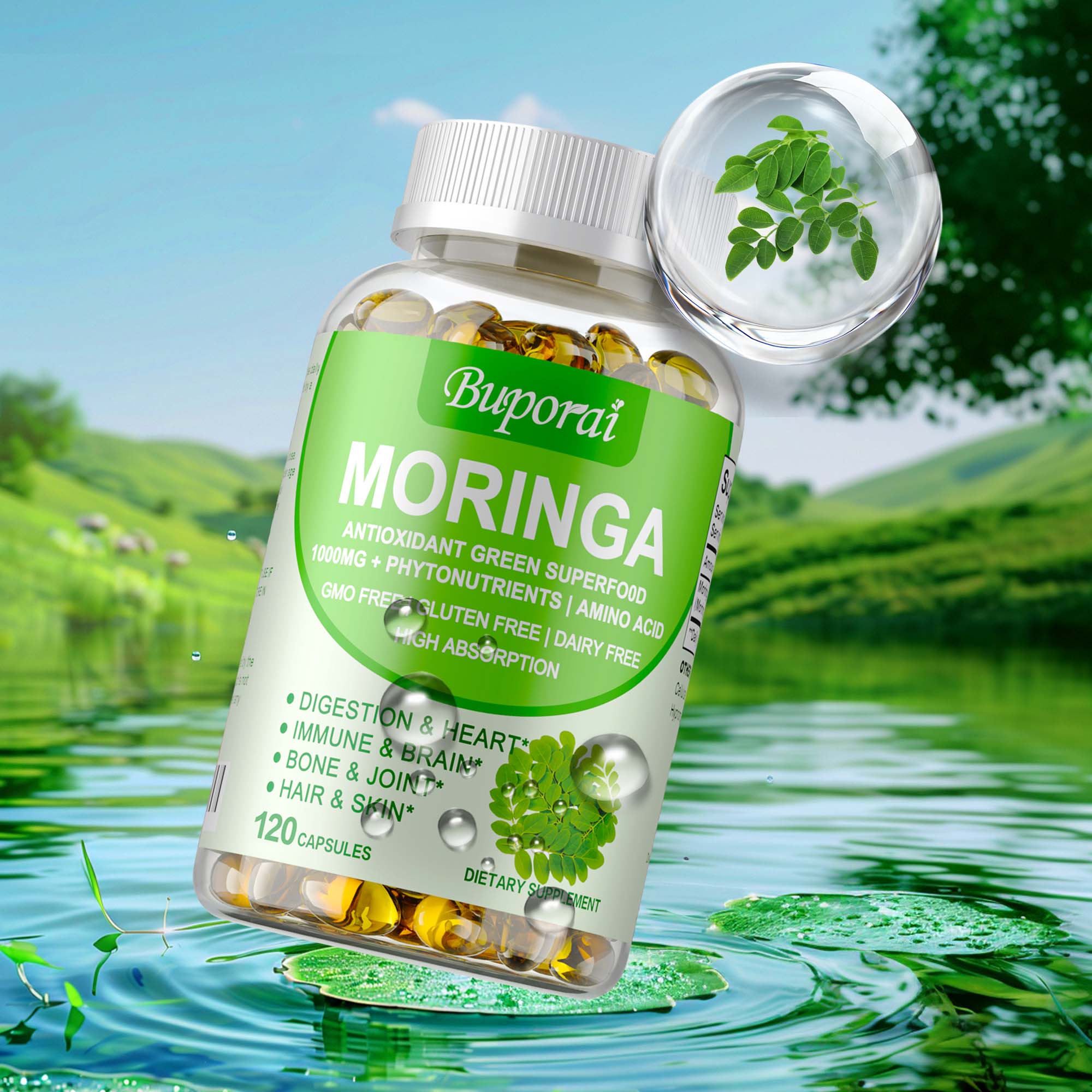 Moringa-capsules 1000 mg - Ond - Moringa Leaf Powder recensie en prijs